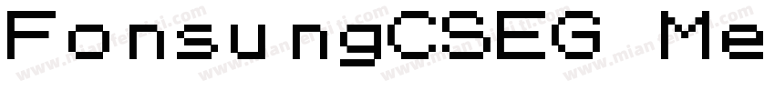 FonsungCSEG Medium GB字体转换